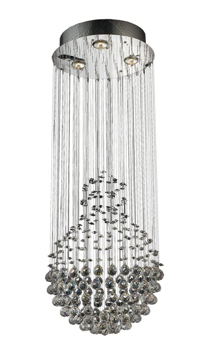 Lampenlux Design Pendelleuchte Yuko Hängeleuchte Kristall Lüster inklusive Leuchtmittel