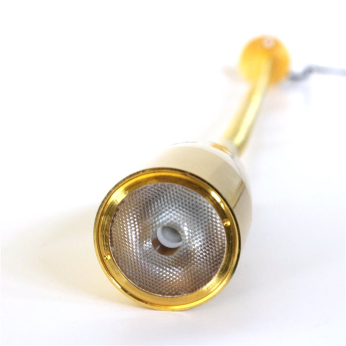 Lampenlux High Power LED Wandlampe Wandleuchte Adela Leselampe Schwanenhals Bettleuchte Bettlampe Gold 1W Länge: 40 cm