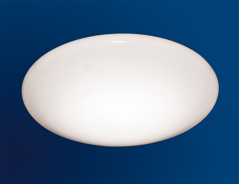 Lampenlux LED Deckenlampe Deckenleuchte Alvaro-Led Glasschirm Opal Abdeckung Ø: 37cm