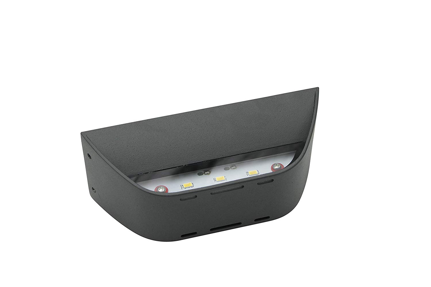 Lampenlux LED Seitenstrahler Immi Up-/Downlight Außenleuchte IP54 schwarz Wandleuchte 15cm