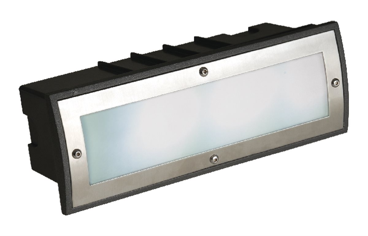 Lampenlux LED Einbaustrahler Ebo Aussenleuchte Gartenlampe Tagweiß 230V Alu Glas