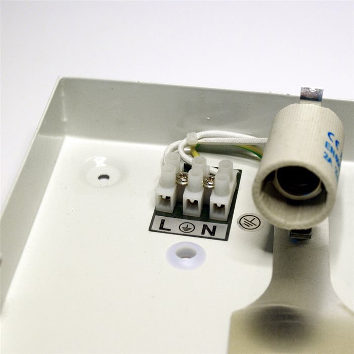 Lampenlux LED Deckenlampe Deckeleuchte Diego Glasschirm weiss E14 4W klein