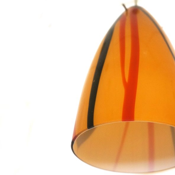 Lampenlux Pendellampe Pendelleuchte Basil Stimmungslicht Glasschirm Amber Fassung E27