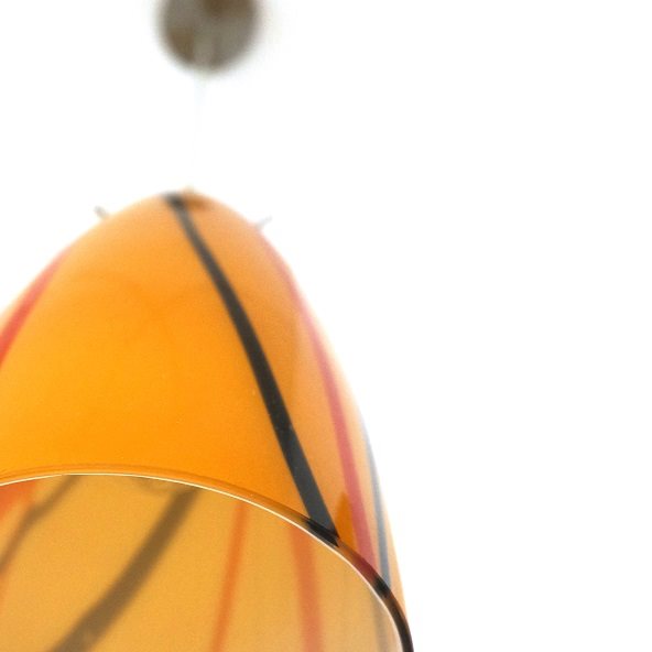 Lampenlux LED Pendellampe Pendelleuchte Basil Stimmungslicht Glasschirm Amber Fassung E27