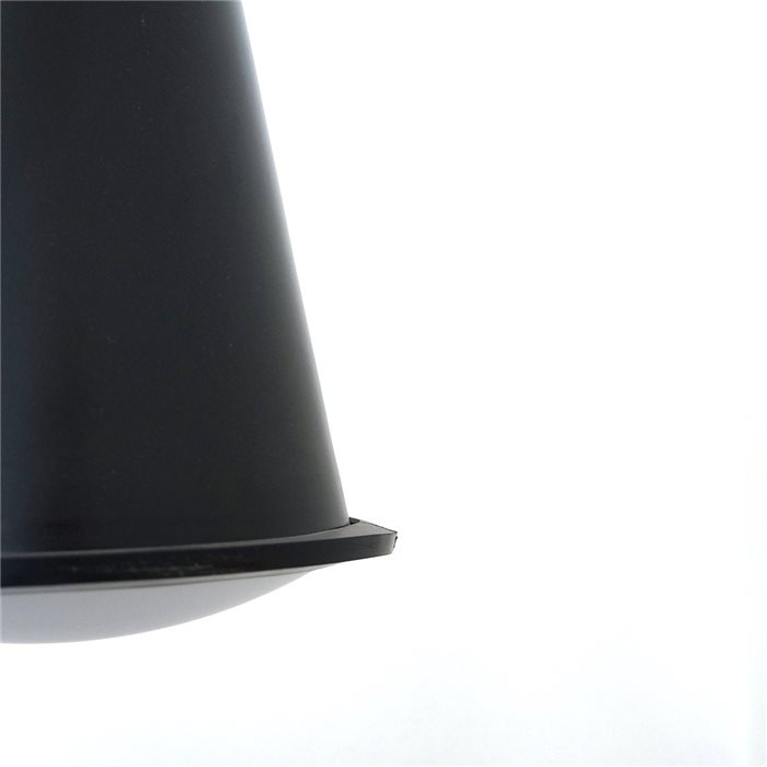 Lampenlux LED Pendellampe Pendelleuchte Baro Stimmungslicht Schwarz mit Chrom E27 Ø 22cm