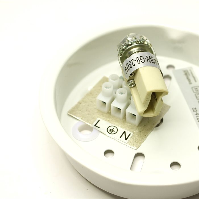 Lampenlux LED Deckenlampe Dan Glasschirm weiss G9 3W Ø:11cm
