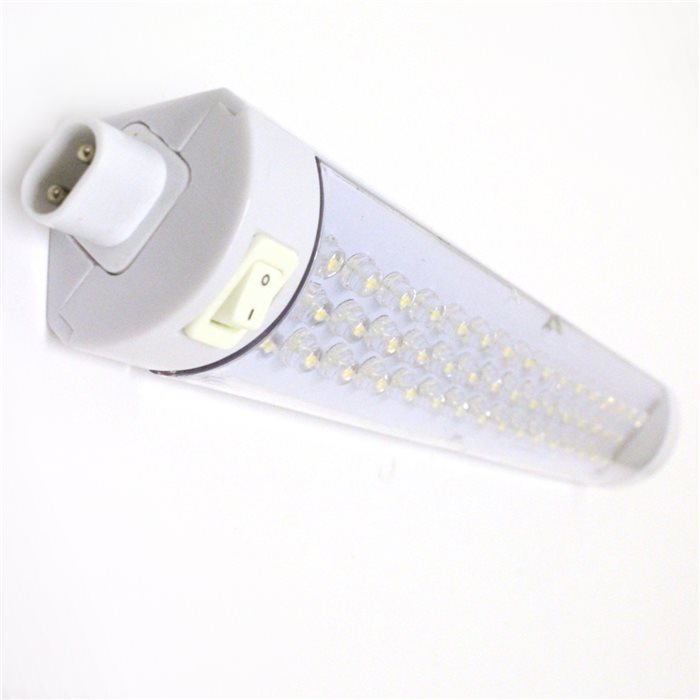 Lampenlux LED Unterbauleuchte Merlin Unterbaulampe Küchenleuchte Küchenlampe Aufbauleuchte Aufbaulampe Schalter Weiß 55cm