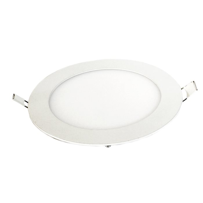 Lampenlux Ultraslim LED Panel Romina IP20 Einbaustrahler Weiß Rund Warmweiß Ø60cm
