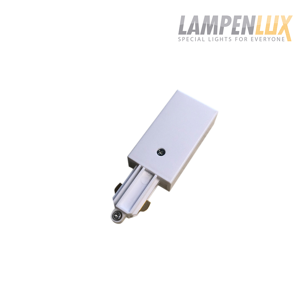 Lampenlux 1-Phasen Stromschiene Aufbauschiene und Zubehör (Einspeisung Links)