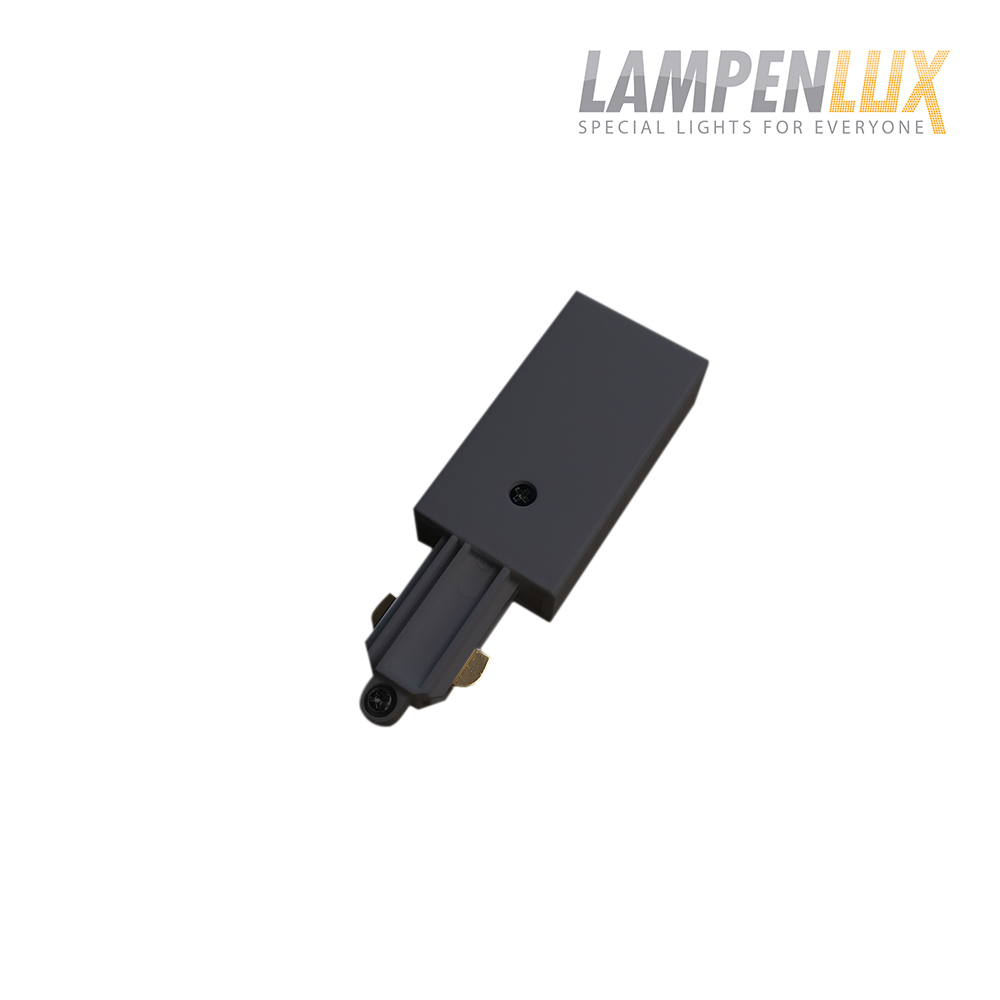 Lampenlux 1-Phasen Stromschiene Aufbauschiene und Zubehör (Einspeisung Rechts)
