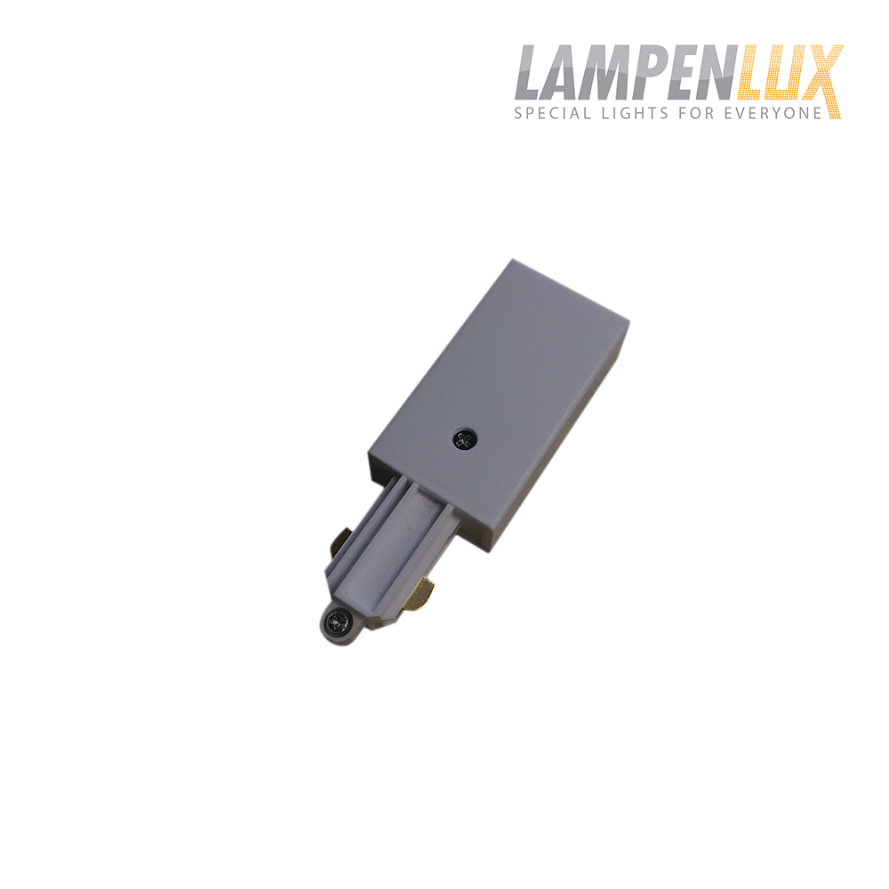 Lampenlux 1-Phasen Stromschiene Aufbauschiene und Zubehör (Einspeisung Rechts)