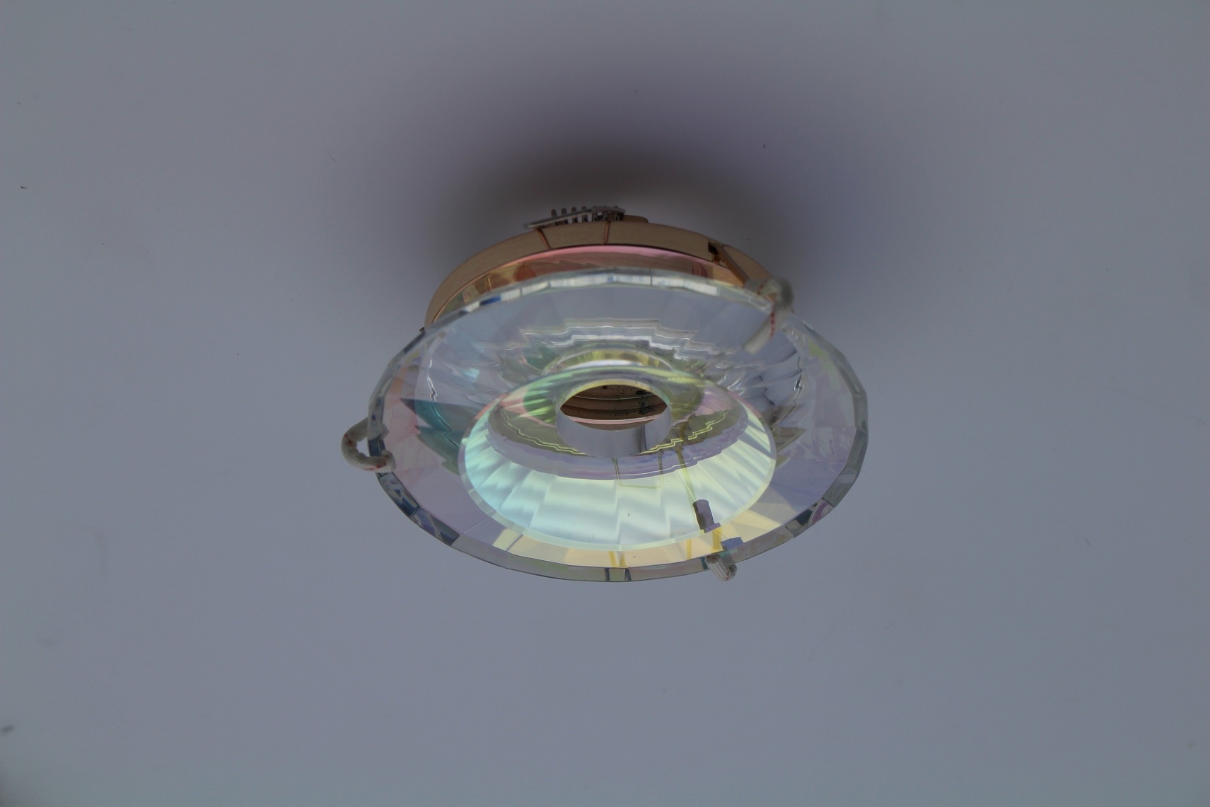 Lampenlux LED-Einbaustrahler Ramus rund Glas Gold 12V MR16 rostfrei 