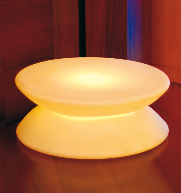 Lampenlux LED RGB Außenleuchte Udos Gartentisch Gartenlampe Stimmung Ø82cm mit Akku