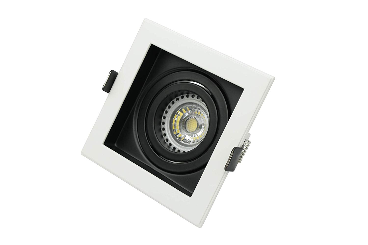 Lampenlux LED-Einbaustrahler Spot Scout eckig schwarz dreh- und schwenkbar Einbauspot
