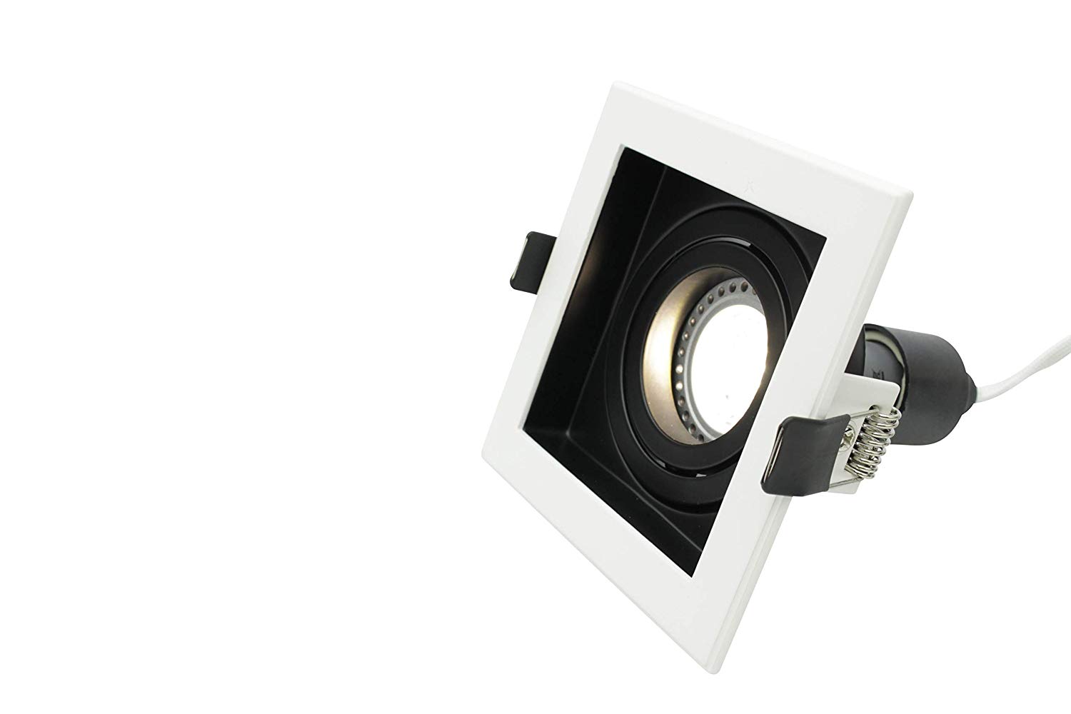 Lampenlux LED-Einbaustrahler Spot Scout eckig schwarz dreh- und schwenkbar Einbauspot
