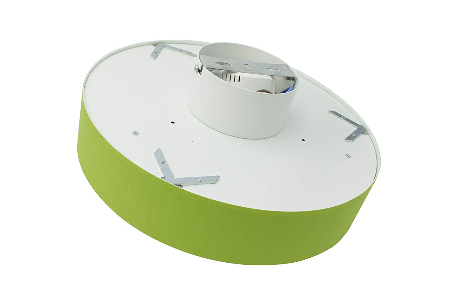 Lampenlux LED Deckenlampe Deckenleuchte Greeny 24W Stoffschirm 3000K Warmweiß Ø: 50cm