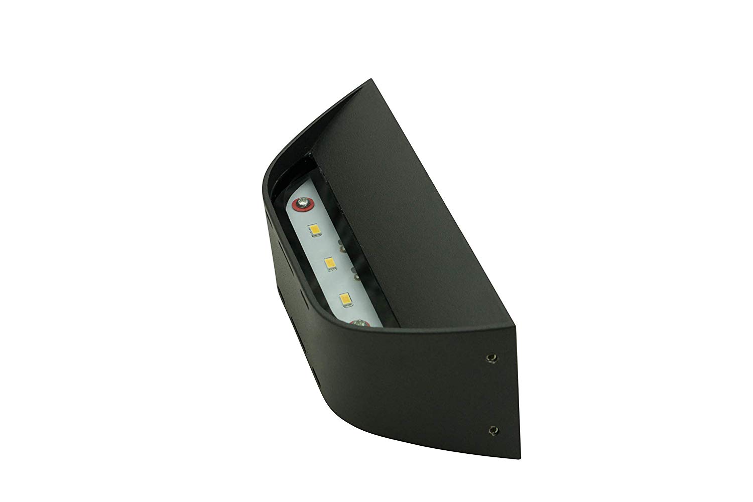 Lampenlux LED Außenleuchte Immi Außenlampe Wandlampe Wandleuchte 23cm Up Down Light IP54 Schwarz Tür Aluminium