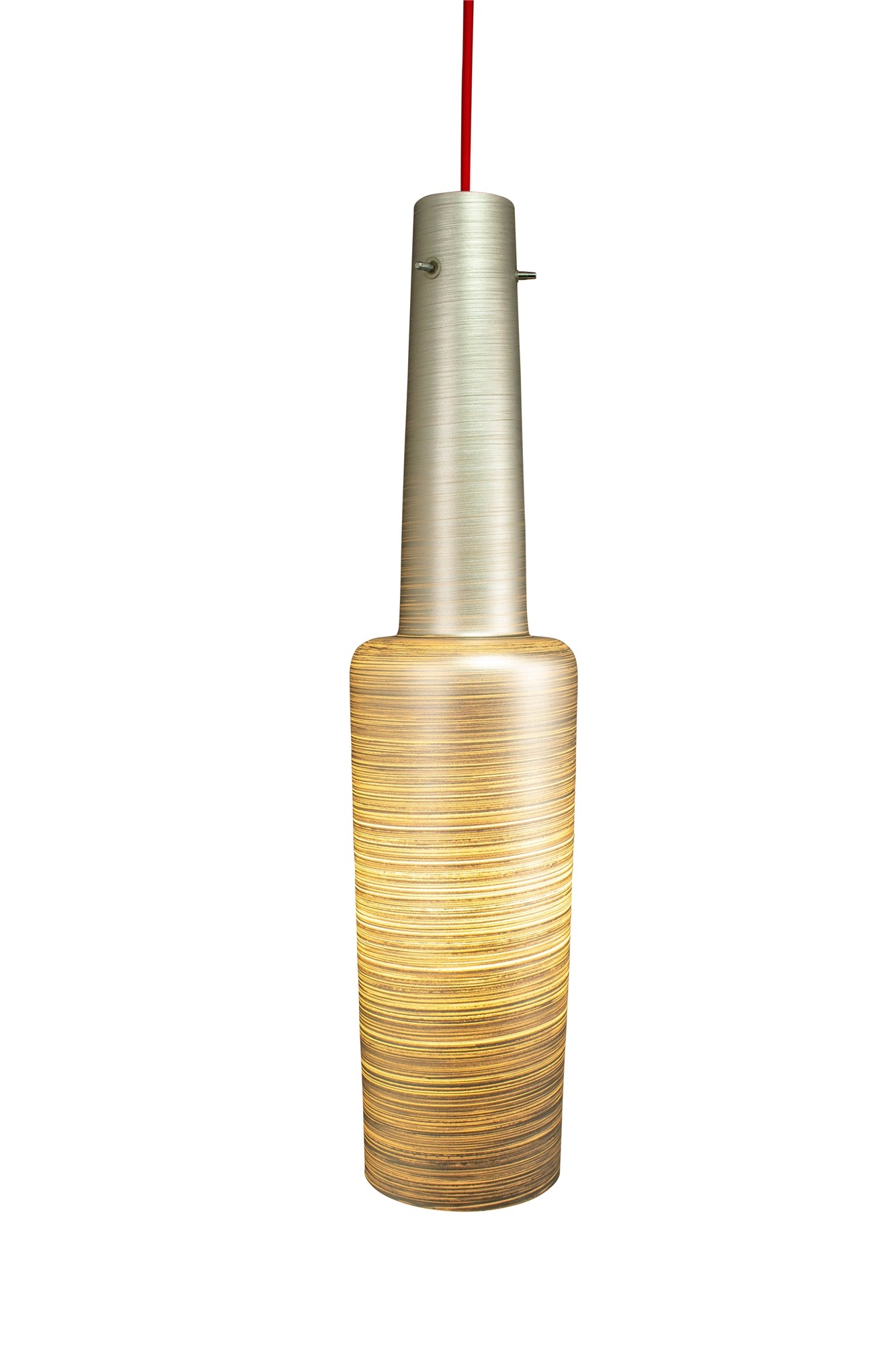 Lampenlux LED Pendellampe Pendelleuchte Bados Stimmungslicht Silber Fassung E27 10W H 56cm