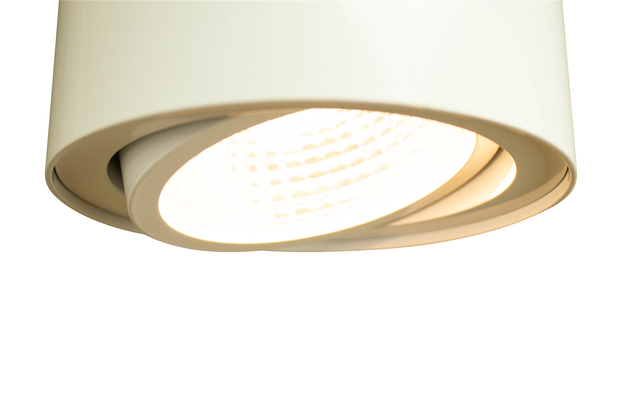 Lampenlux LED Pendellampe Trigger weiß schwenkbar Ø16.6cm warmweiß Hängeleuchte