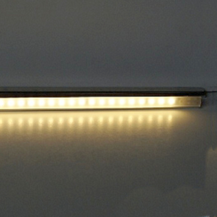 Lampenlux 4er Set LED Streifen Thor Unterbauleuchte 230V 1,2m 3000K steckbar Aluminium