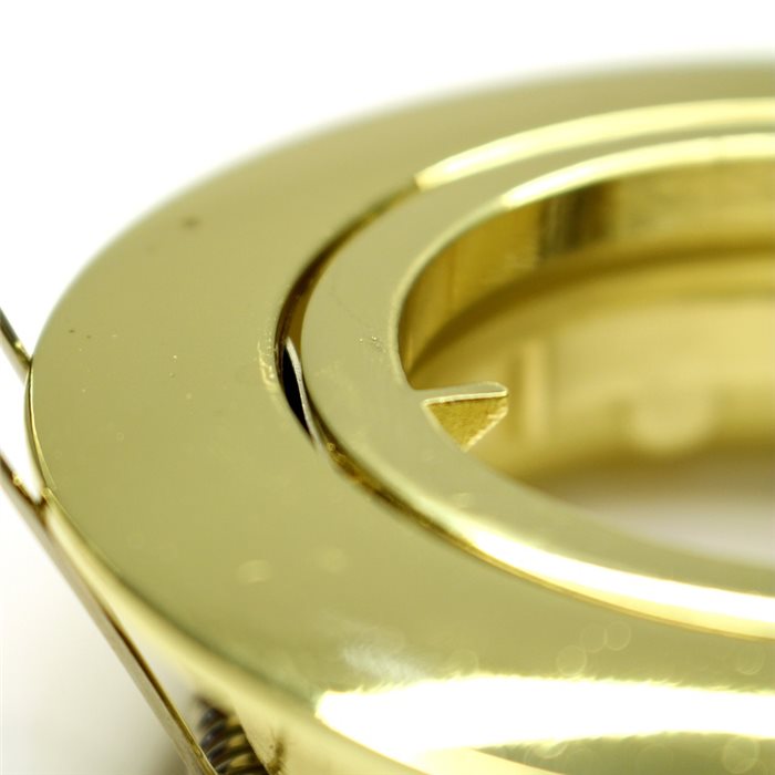 Lampenlux LED-Einbaustrahler Samila Spot rund schwenkbar gold GU10 Aluminium