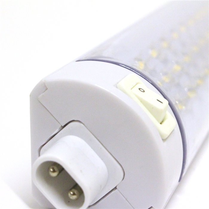 Lampenlux LED Unterbauleuchte Merlin Unterbaulampe Küchenleuchte Küchenlampe Aufbauleuchte Aufbaulampe Schalter Weiß 33cm