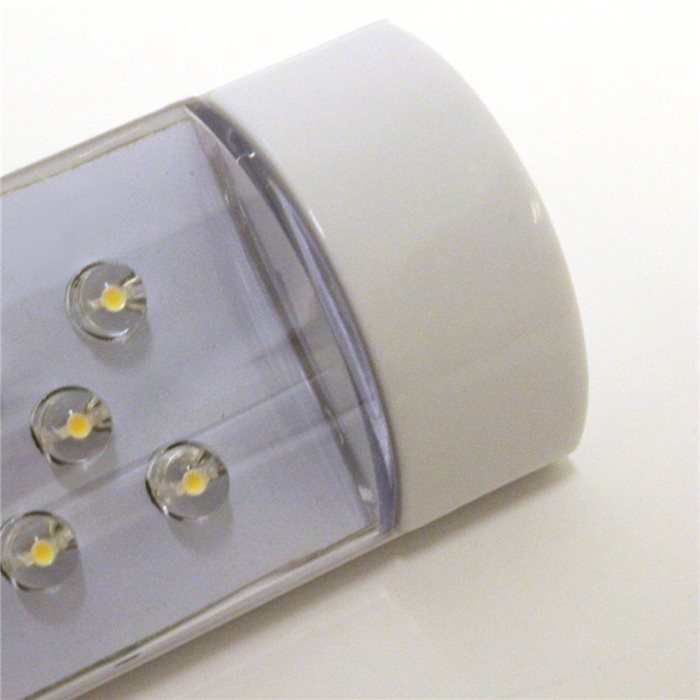 Lampenlux LED Unterbauleuchte Merlin Unterbaulampe Küchenleuchte Küchenlampe Aufbauleuchte Aufbaulampe Schalter Weiß 25cm