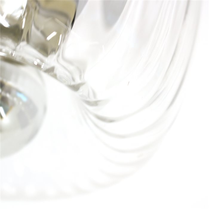 Lampenlux Wandllampe Wandleuchte Andy Effektlicht Glasschirm Transparent E14