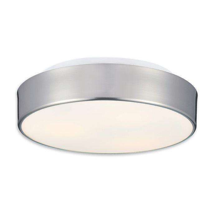 Lampenlux LED Deckenlampe Deckenleuchte Dago Glasschirm nickel satiniert E27 12W Ø:40cm Glas Schirm