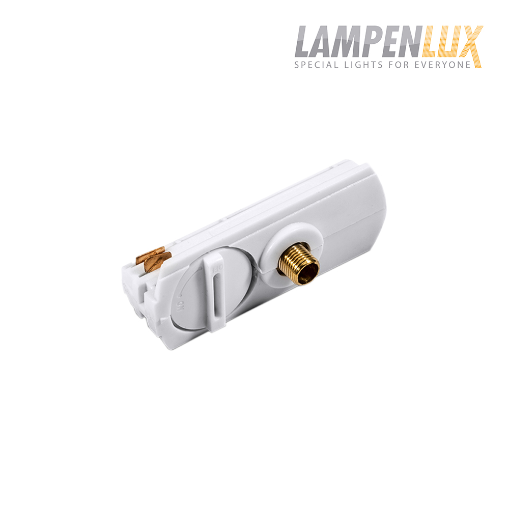 Lampenlux 1-Phasen Stromschiene Aufbauschiene und Zubehör (Adapter)