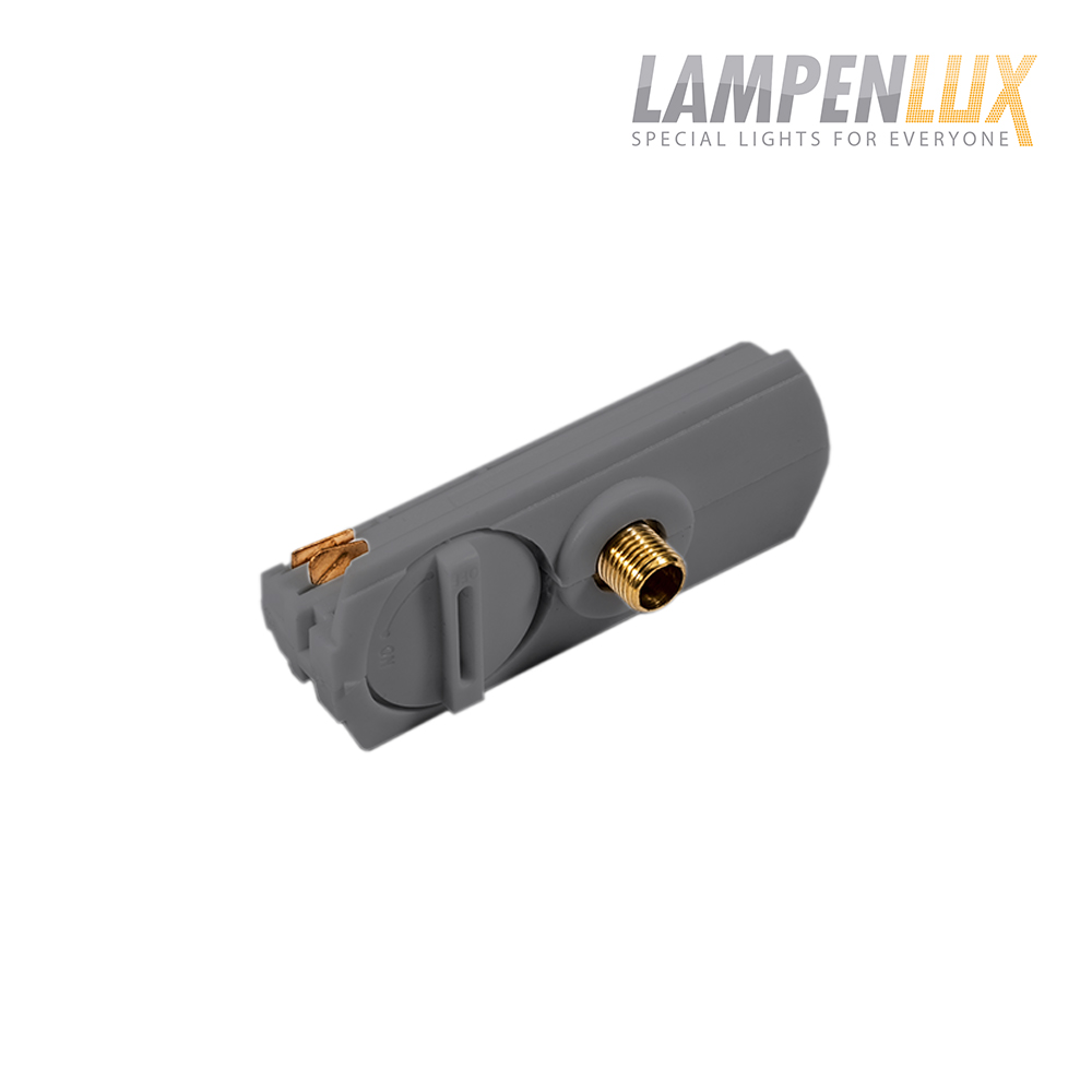 Lampenlux 1-Phasen Stromschiene Aufbauschiene und Zubehör (Adapter)