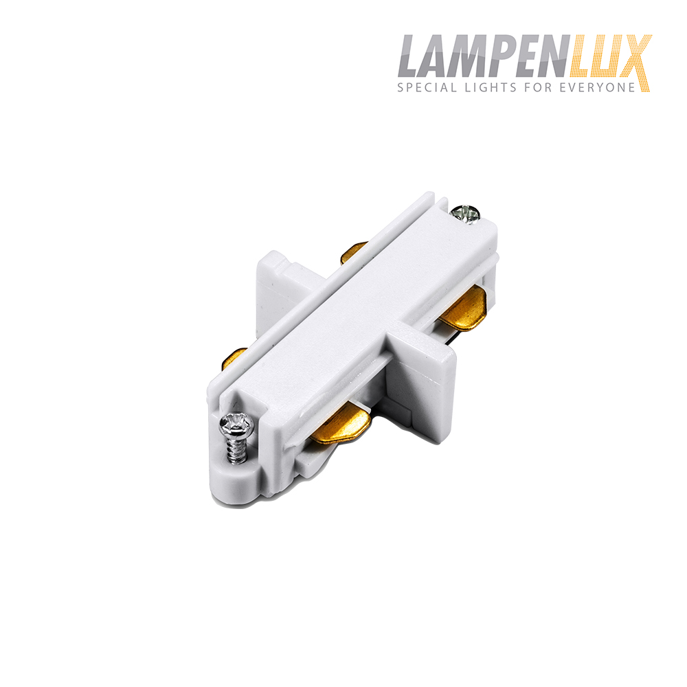 Lampenlux 1-Phasen Stromschiene Aufbauschiene und Zubehör (Linearverbinder)