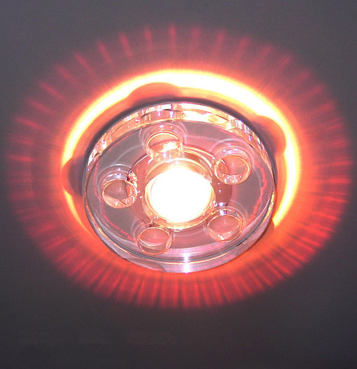 Lampenlux LED-Einbaustrahler Spot Rachelo rund Glas Tranparent 12V MR16 Effekt 