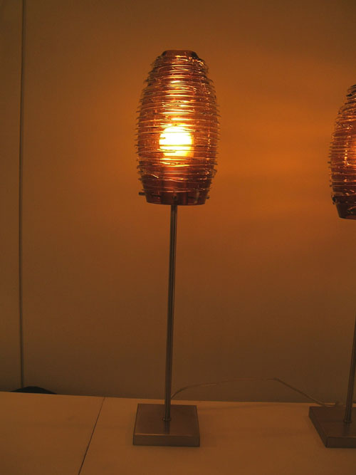 Lampenlux Tischlampe George Nachttischlampe Bettleuchte Deko Glas