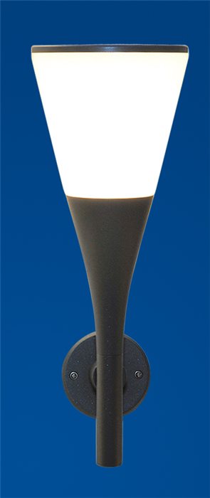 Lampenlux LED Aussenleuchte Esko IP55 Wandlampe Wandleuchte Fackel Aluminium Schwarz Fassung E27 Gartenlampe