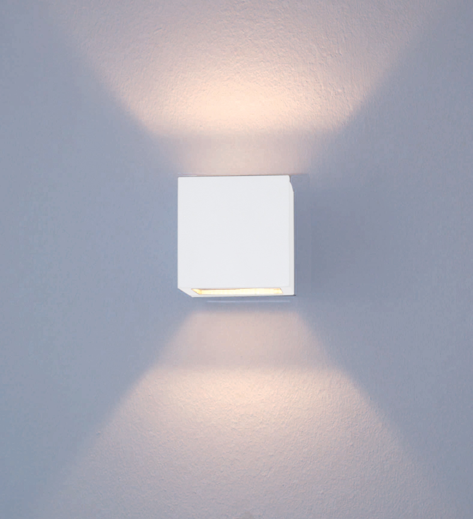 Lampenlux LED Außenleuchte Wandleuchte Sue Aluminium Weiß 230V G9 4W Up- and Downeffekt