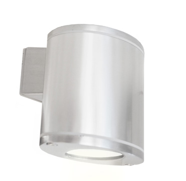 Lampenlux LED Aussenleuchte Norb Wandlampe Wandleuchte Oval Aluminium Grau 3W IP44