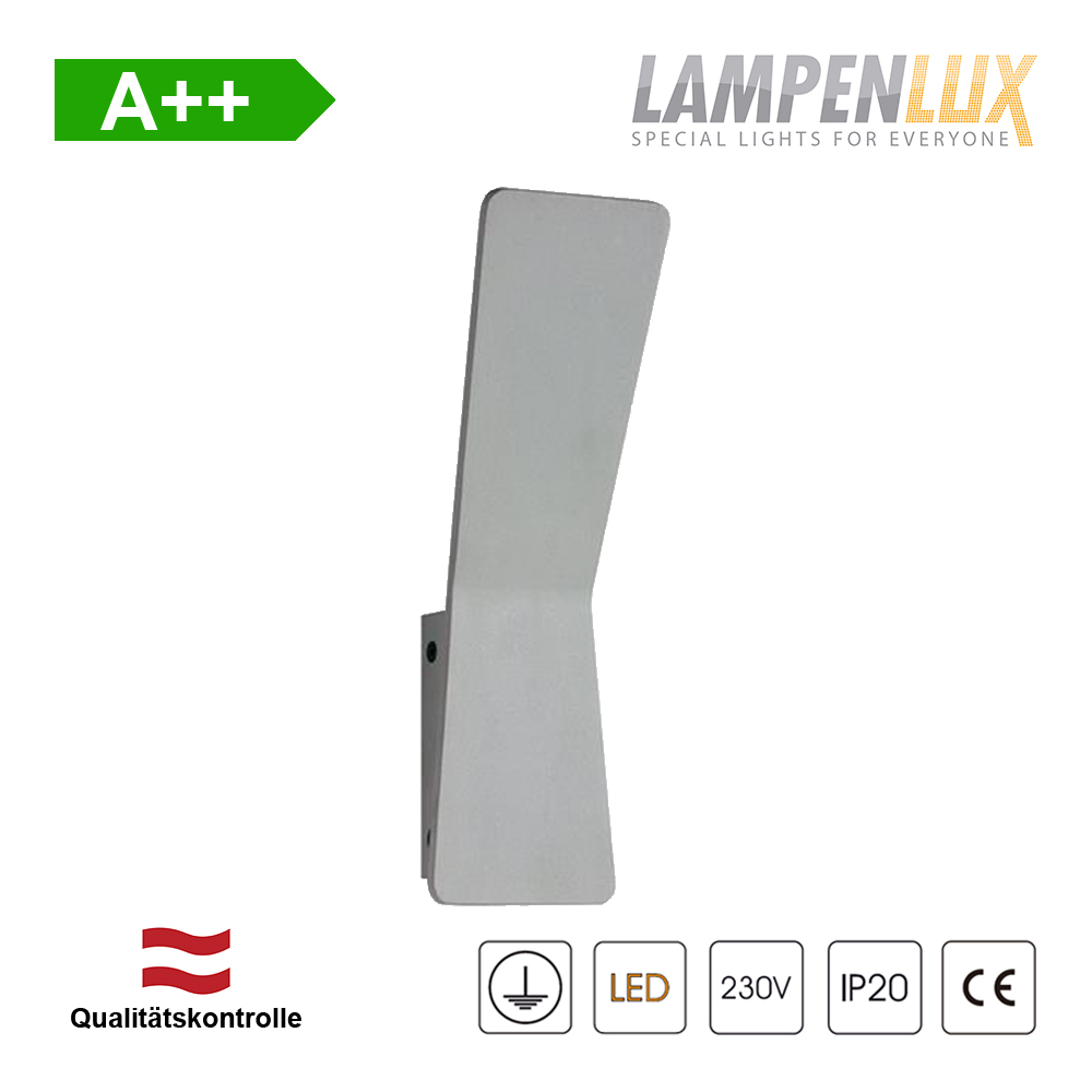 Lampenlux LED Wandlampe Rakki Effektlampe Aluminium 6W IP20