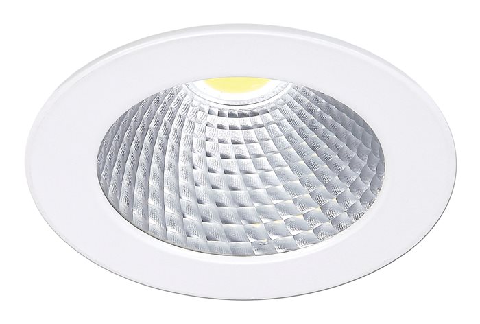 Lampenlux LED Einbaustrahler Reni Aussenleuchte Rund weiß Schwenkbar Warmweiß Aluminium