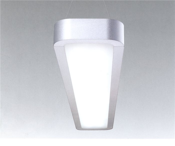 Lampenlux Pendelleuchte Anjuk Hängeleuchte Bürolampe Silber 150cm Höhenverstellbar Licht