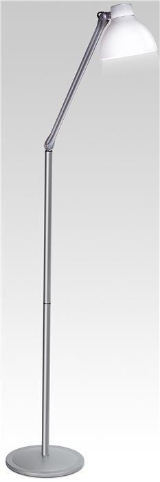 Lampenlux LED Stehleuchte Stehlampe Zarko Modern mit Schalter weiß schwenkbar Höhe 129cm 