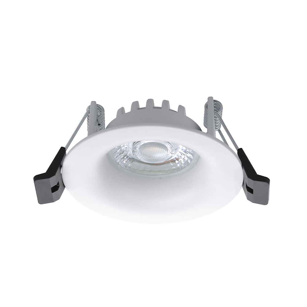 Lampenlux LED Einbaustrahler Jonah runder flacher LED Spot 44mm Tiefe 8W 3000K 230V IP44